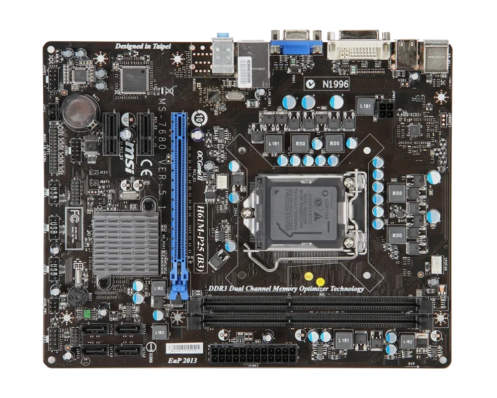 Ремонт материнских плат MSI H61M-P25 (B3) в сервисном центре FIX-MSI