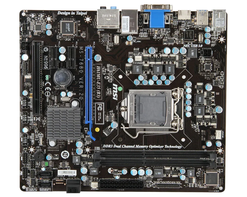 Ремонт материнских плат MSI H61MU-E35 (B3) в сервисном центре FIX-MSI