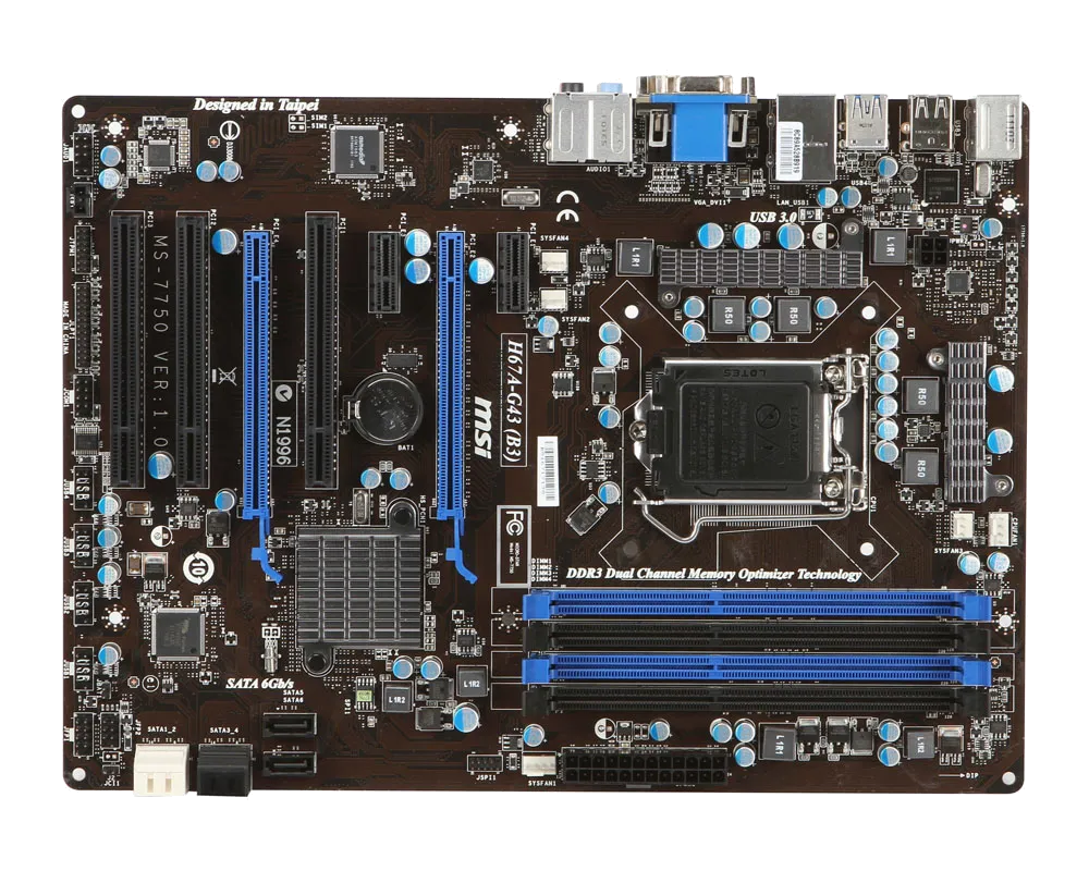 Ремонт материнских плат MSI H67A-G43 (B3) в сервисном центре FIX-MSI