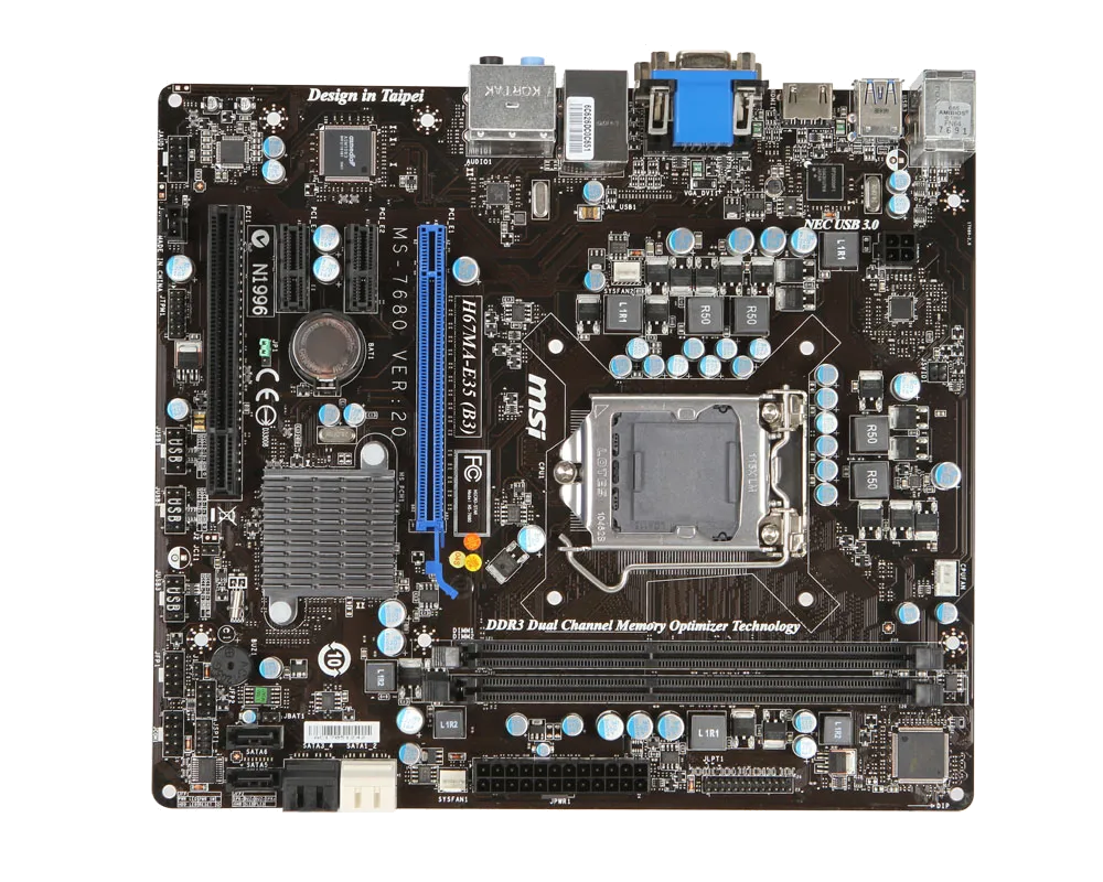 Ремонт материнских плат MSI H67MA-E35 (B3) в сервисном центре FIX-MSI