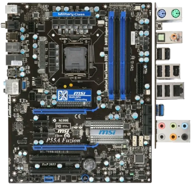 Ремонт материнских плат MSI P55A Fuzion в сервисном центре FIX-MSI