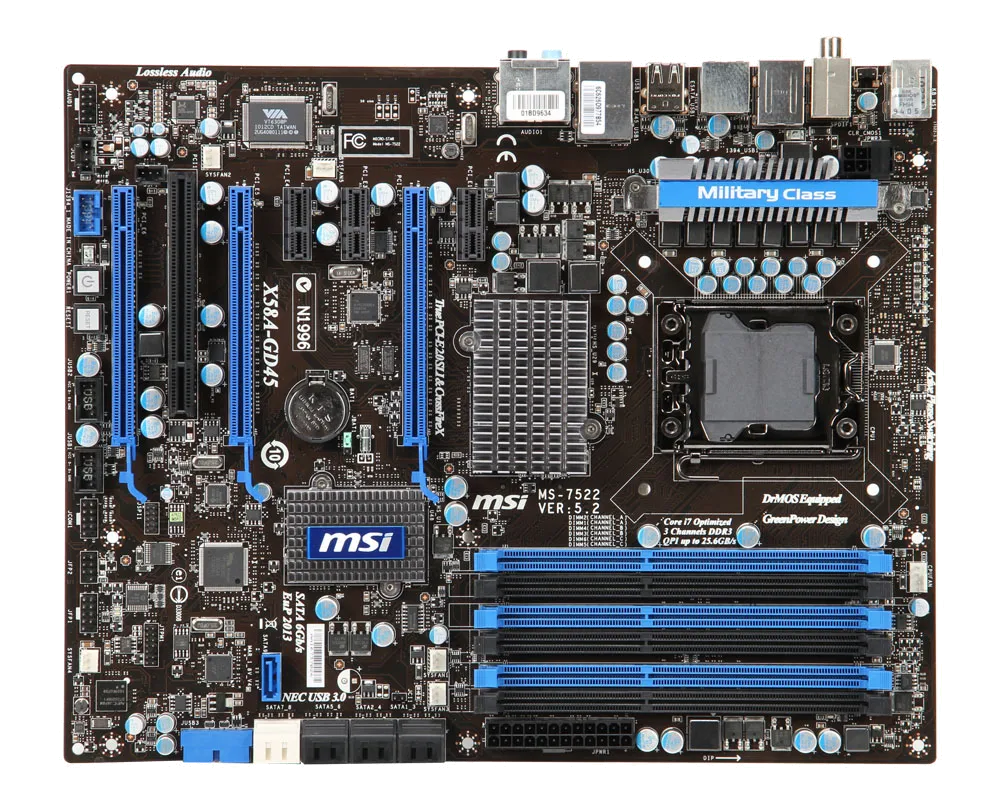 Ремонт материнских плат MSI X58A-GD45 в сервисном центре FIX-MSI